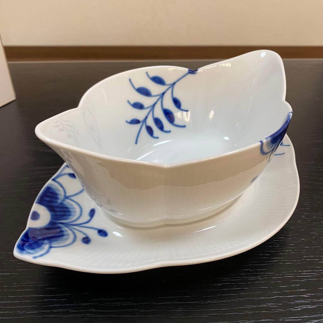ROYAL COPENHAGEN ブルーフルーテッドメガ ソースボート 新品