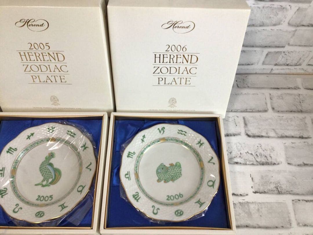 W046 HEREND イヤープレート 3箱 2002/2005/2006