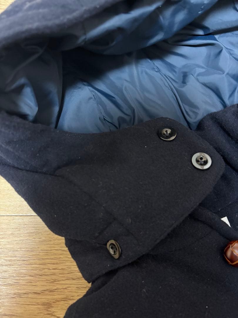 ダントン　ビームス　コラボ　別注　ウールモッサダウンジャケット　ネイビー　40