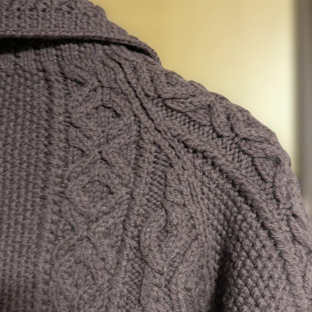 INVERALLAN インバーアラン　3Aカーディガン　ブラウン　グリーンタグ