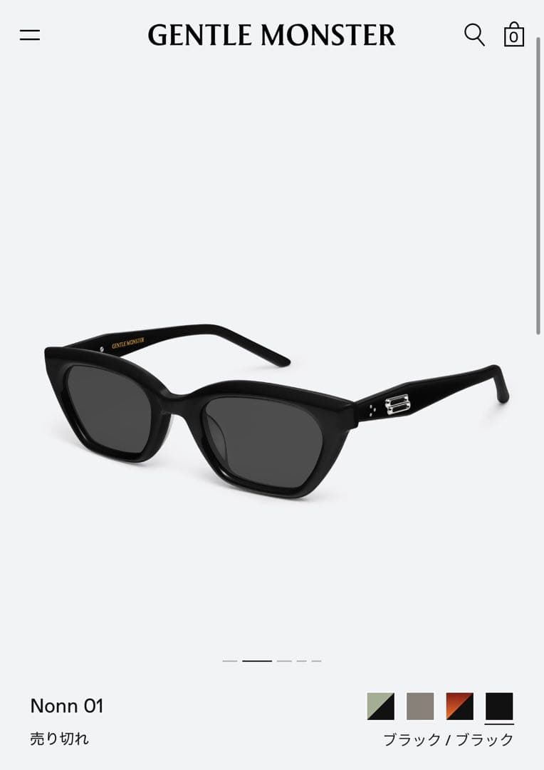GENTLE MONSTER NONNA ブラック サングラス