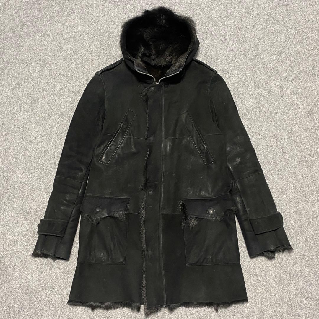 BACKLASH バックラッシュ キッドファー レザー コート ジャケット 2