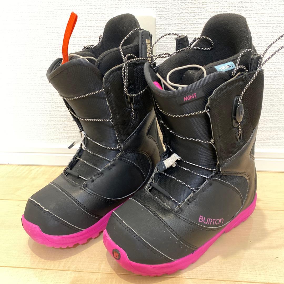 【美品_即日発送】BURTON スノボMINT-ASIAN FIT 22.5cm