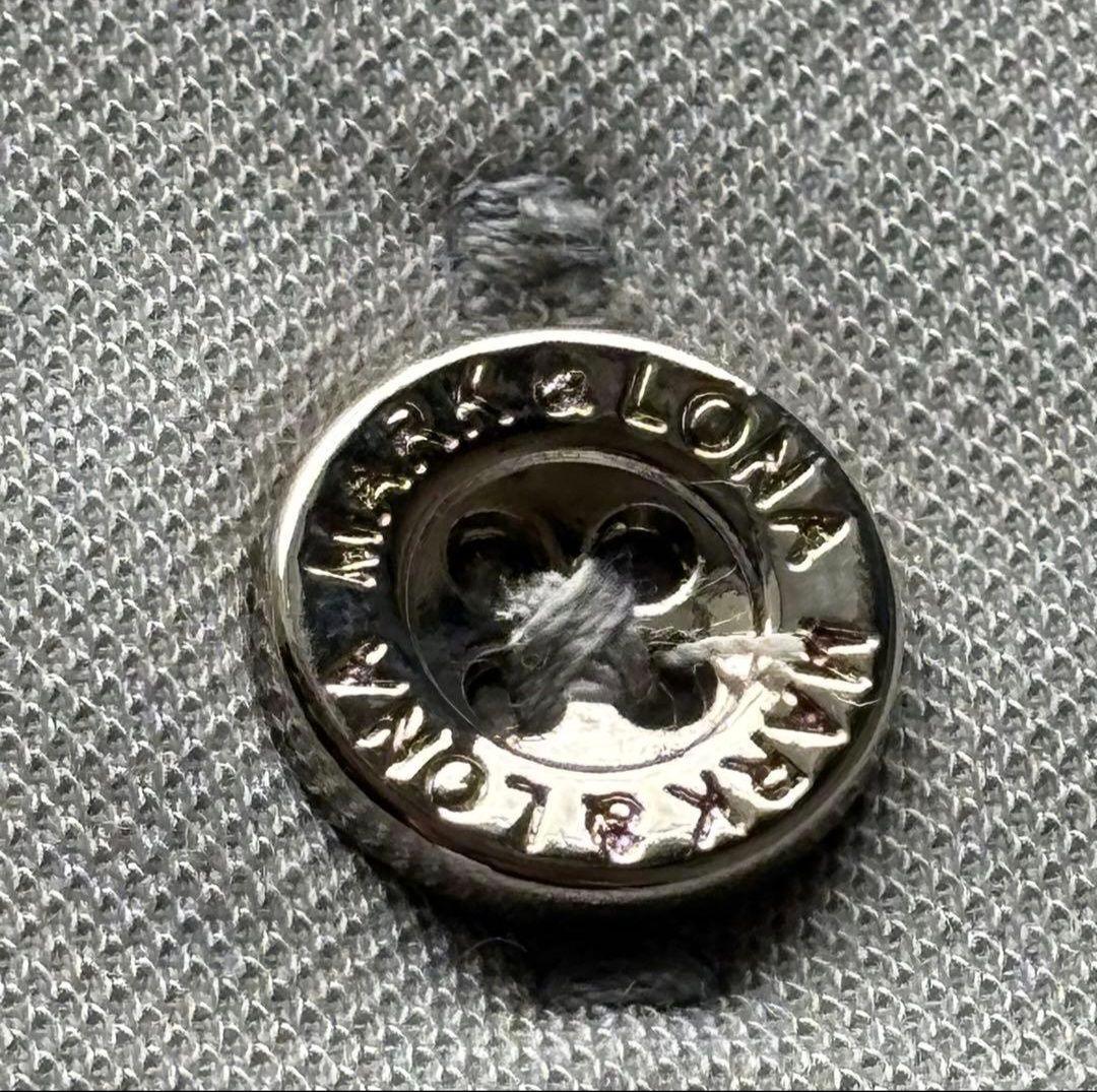 MARK&LONA 半袖ポロシャツ Mサイズ グレー カモフラ 迷彩