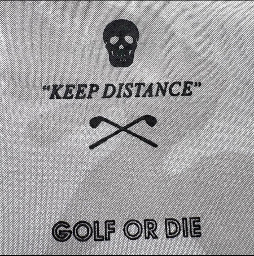 MARK&LONA 半袖ポロシャツ Mサイズ グレー カモフラ 迷彩