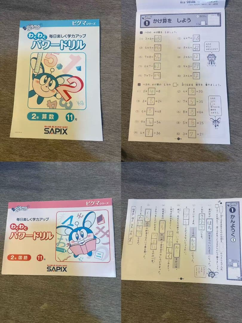 SAPIX 2年生 パワードリル ピグマ セット2023年版