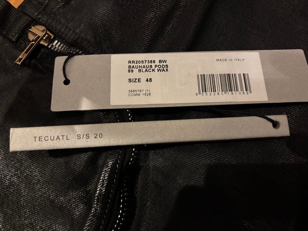 希少 RICK OWENS BAUHAUS POD BLACK WAX 48