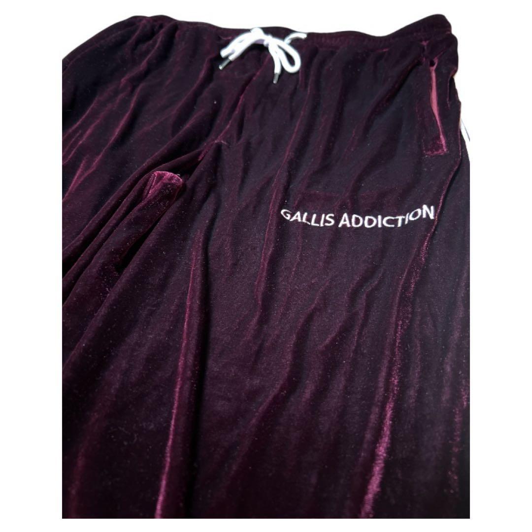 美品 GALFY ガルフィー ベロア セットアップ ジャージ レッド ボルドー