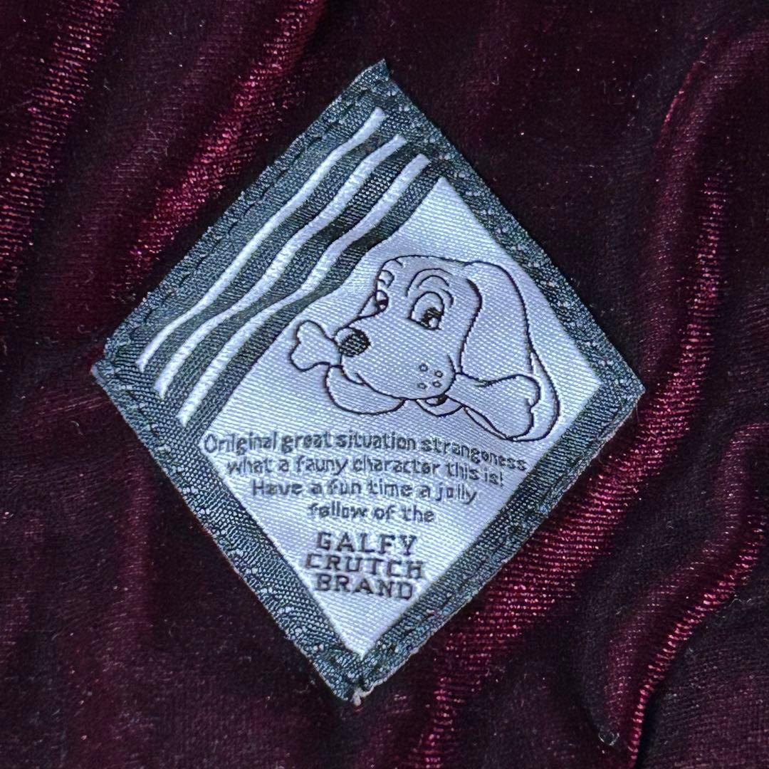 美品 GALFY ガルフィー ベロア セットアップ ジャージ レッド ボルドー
