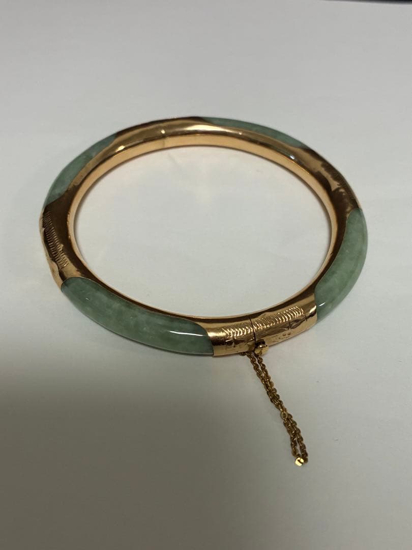 14kジェイドバングル、ブレスレット