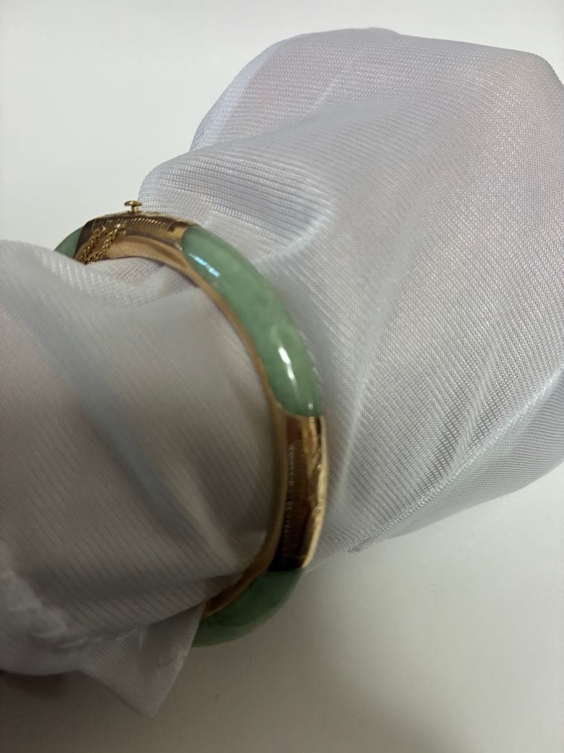 14kジェイドバングル、ブレスレット