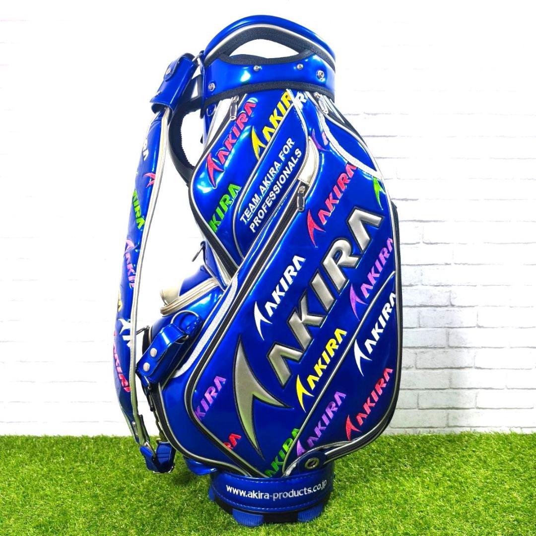 AKIRA 3点式 キャディーバッグ レア エナメル ブルー