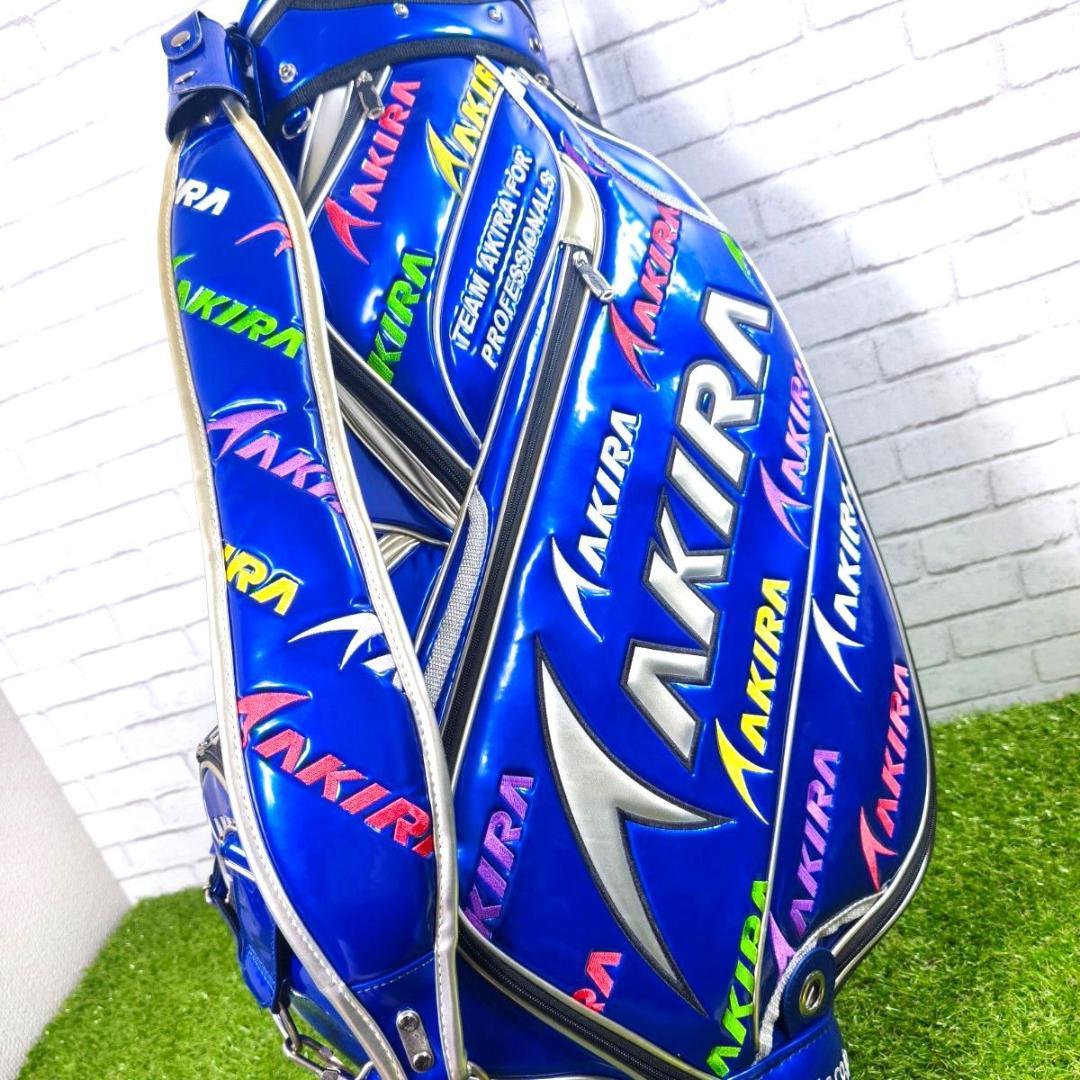 AKIRA 3点式 キャディーバッグ レア エナメル ブルー