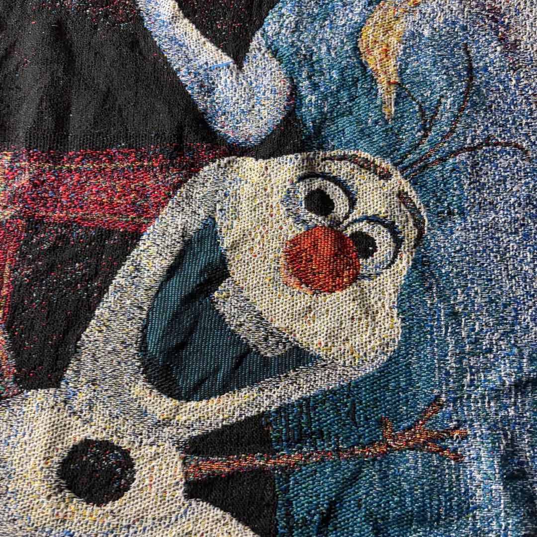 アナと雪の女王 ディズニー　フリンジ付きラグ　アナ雪　タペストリー　カーペット