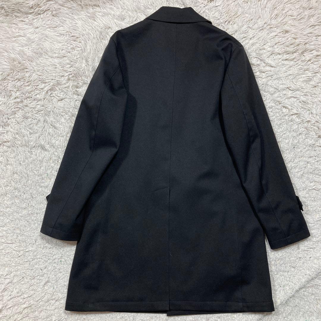 新品未使用 ブラックレーベルクレストブリッジ チェスターコート ロング丈 L 黒