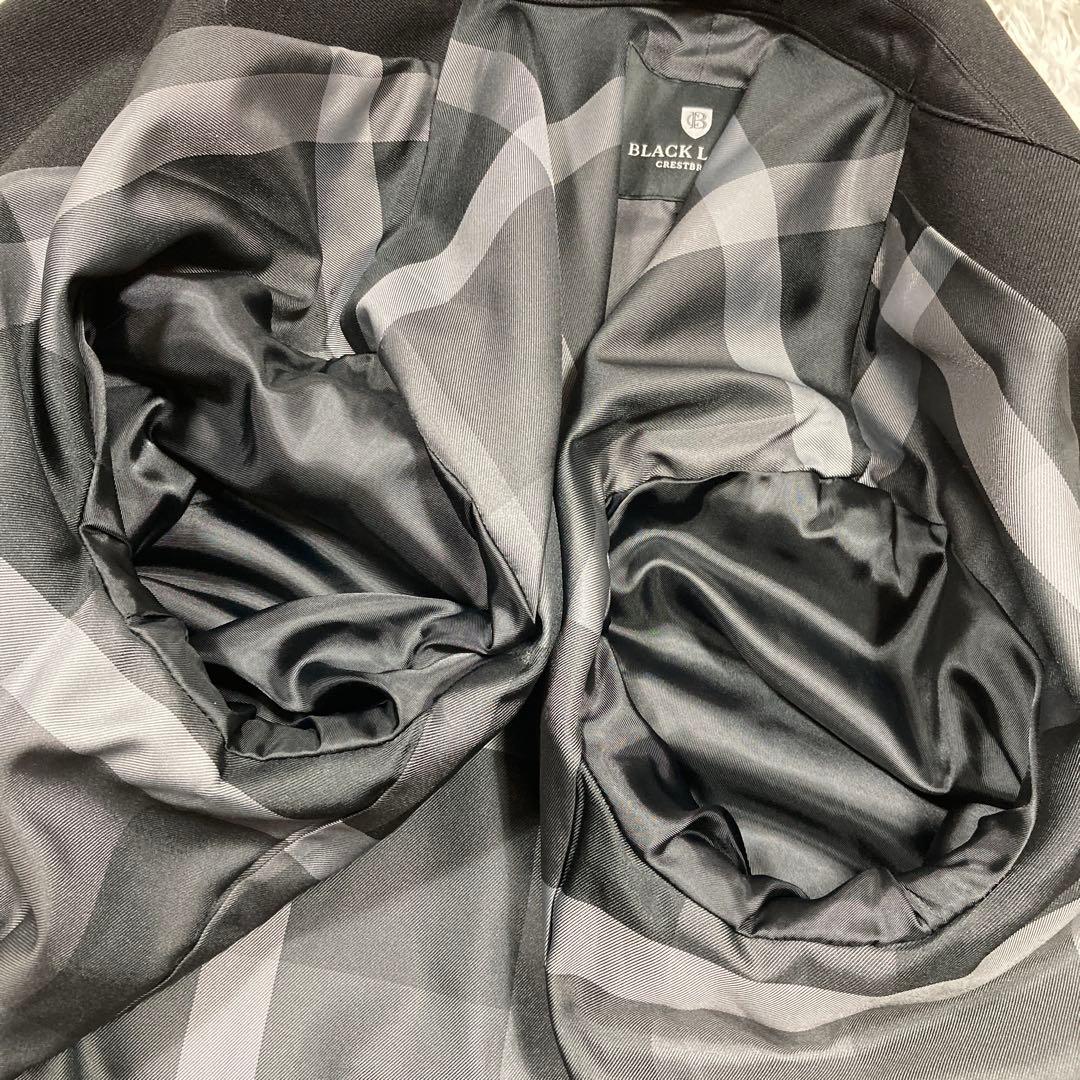 新品未使用 ブラックレーベルクレストブリッジ チェスターコート ロング丈 L 黒