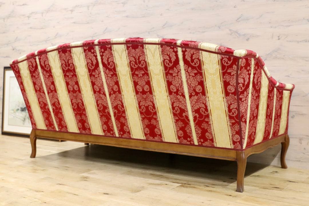 GMGH279○イタリアモダン クラシック 3人掛けソファ トリプルソファ ファ