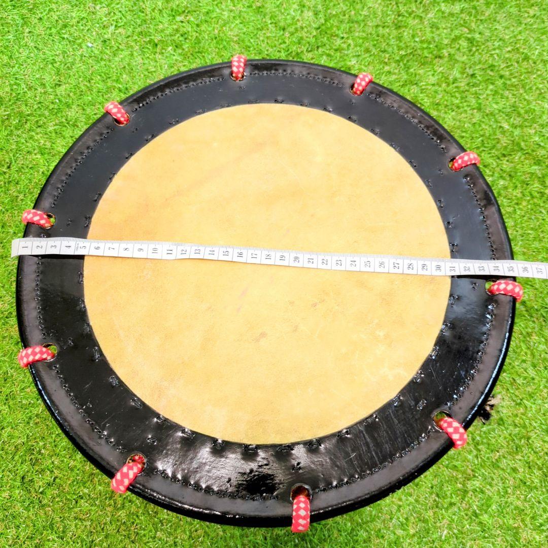 【良品】和太鼓 締太鼓 　荒川太鼓店　バチ付 伝統芸能　和楽器