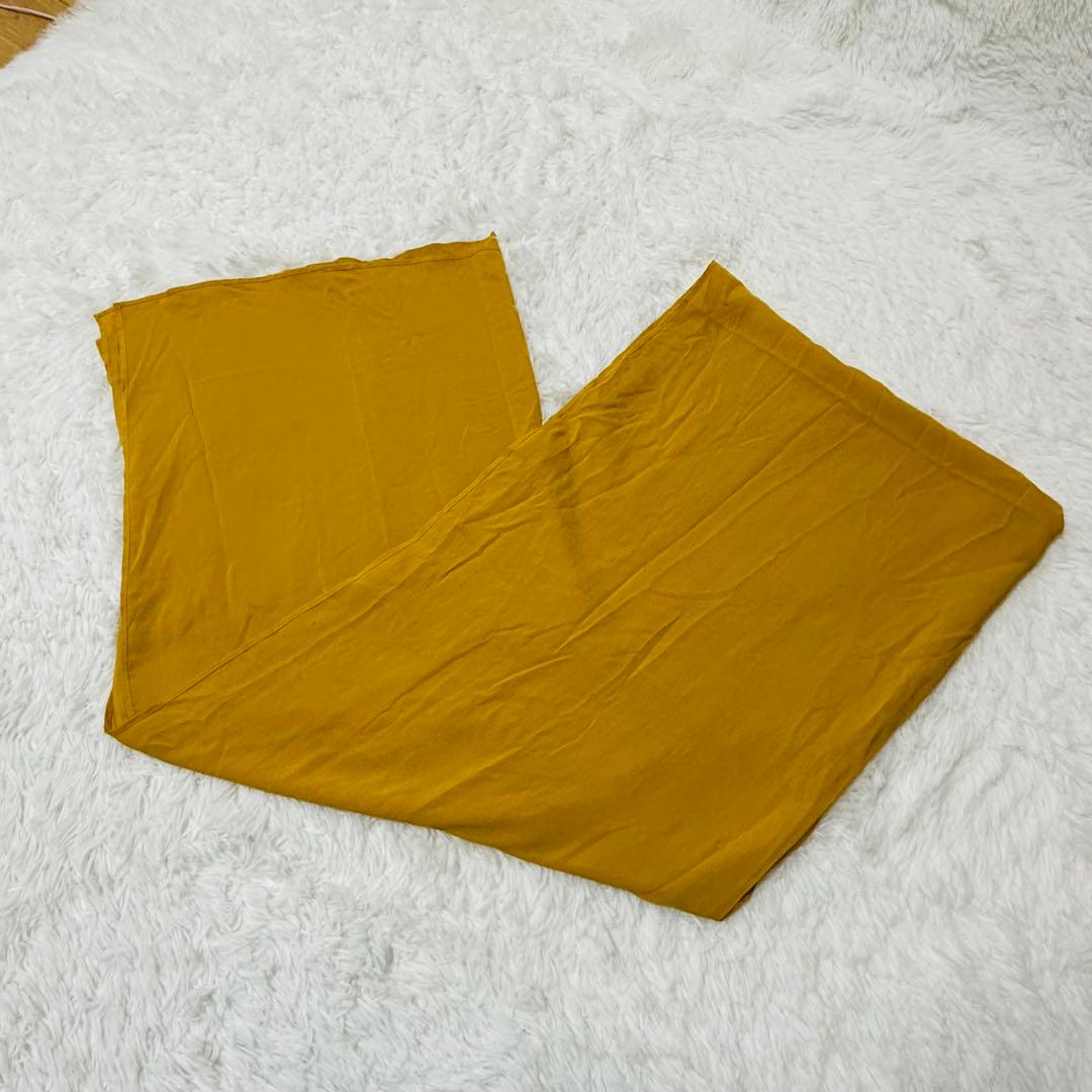 ハザマ 揺方 2018ss 帯 ブラック イエロー トリアセテート 黒 無地