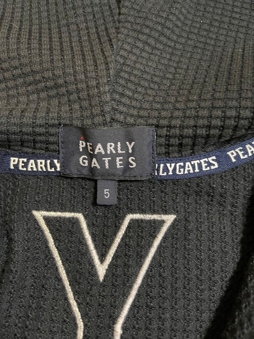 PEARLY GATES パーリーゲイツ メンズ パーカー サイズ5 ロゴ刺繍