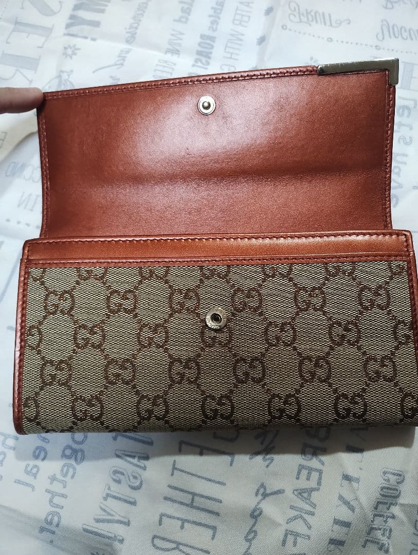 GUCCI GGパターン 二つ折り財布 新品