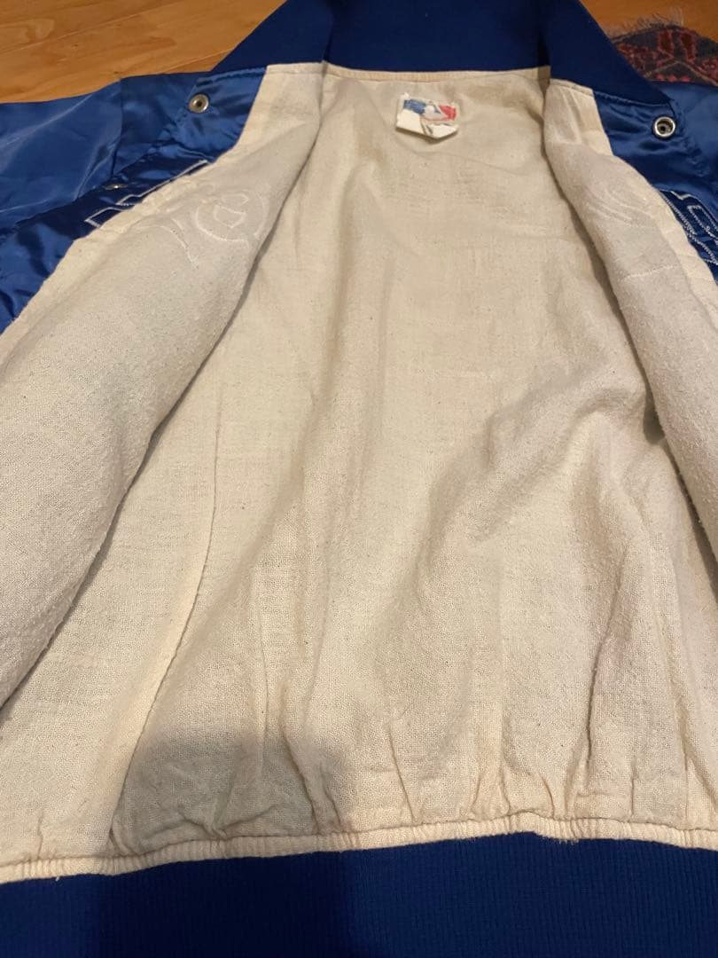 80s USA製 FELCOドジャース サテン スタジャン MLB ビンテージ