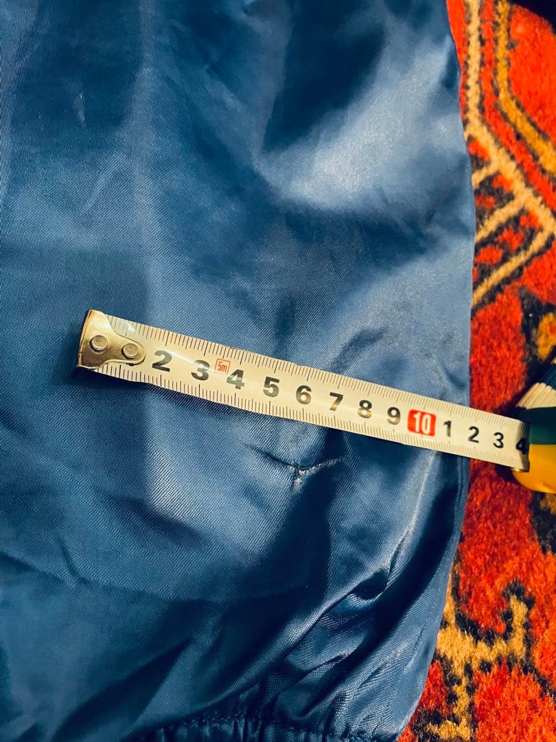 80s USA製 FELCOドジャース サテン スタジャン MLB ビンテージ