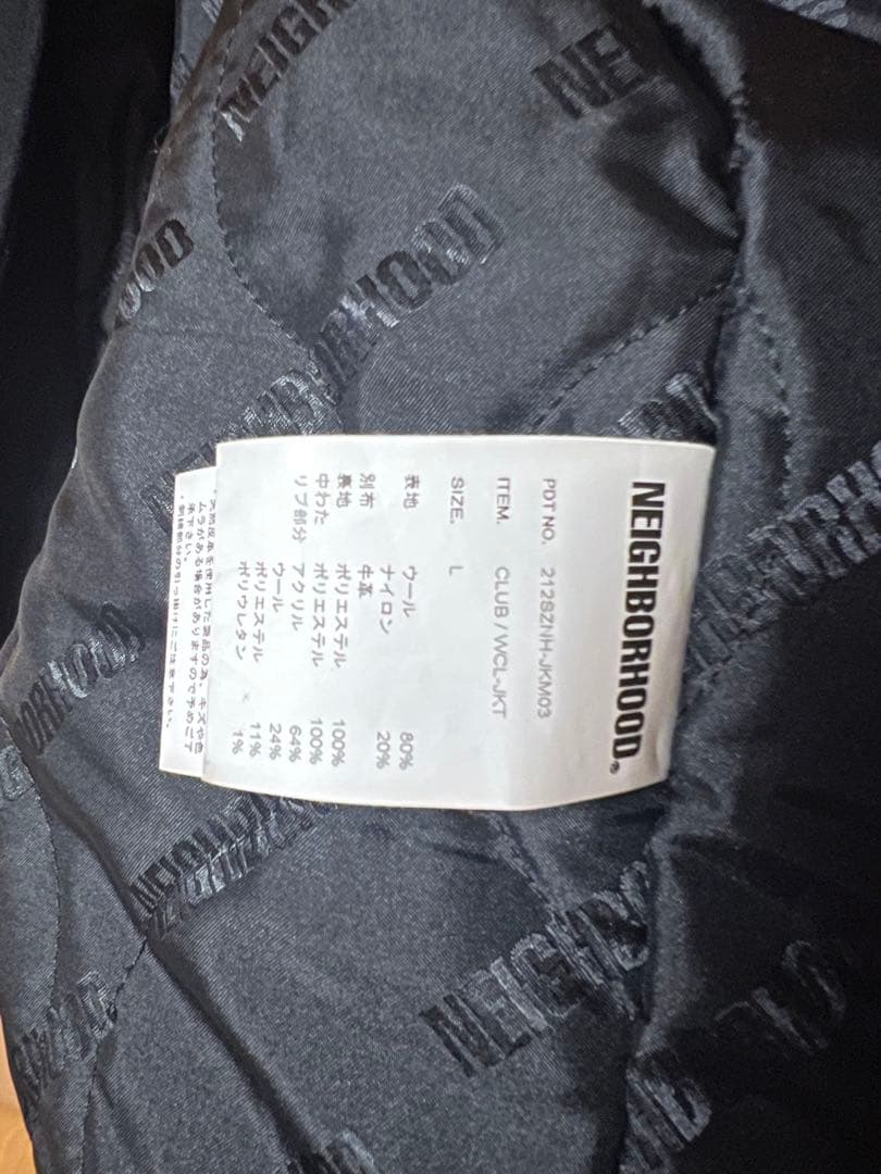 NEIGHBORHOOD ネイバーフッド CLUB WCL-JKT Lサイズ