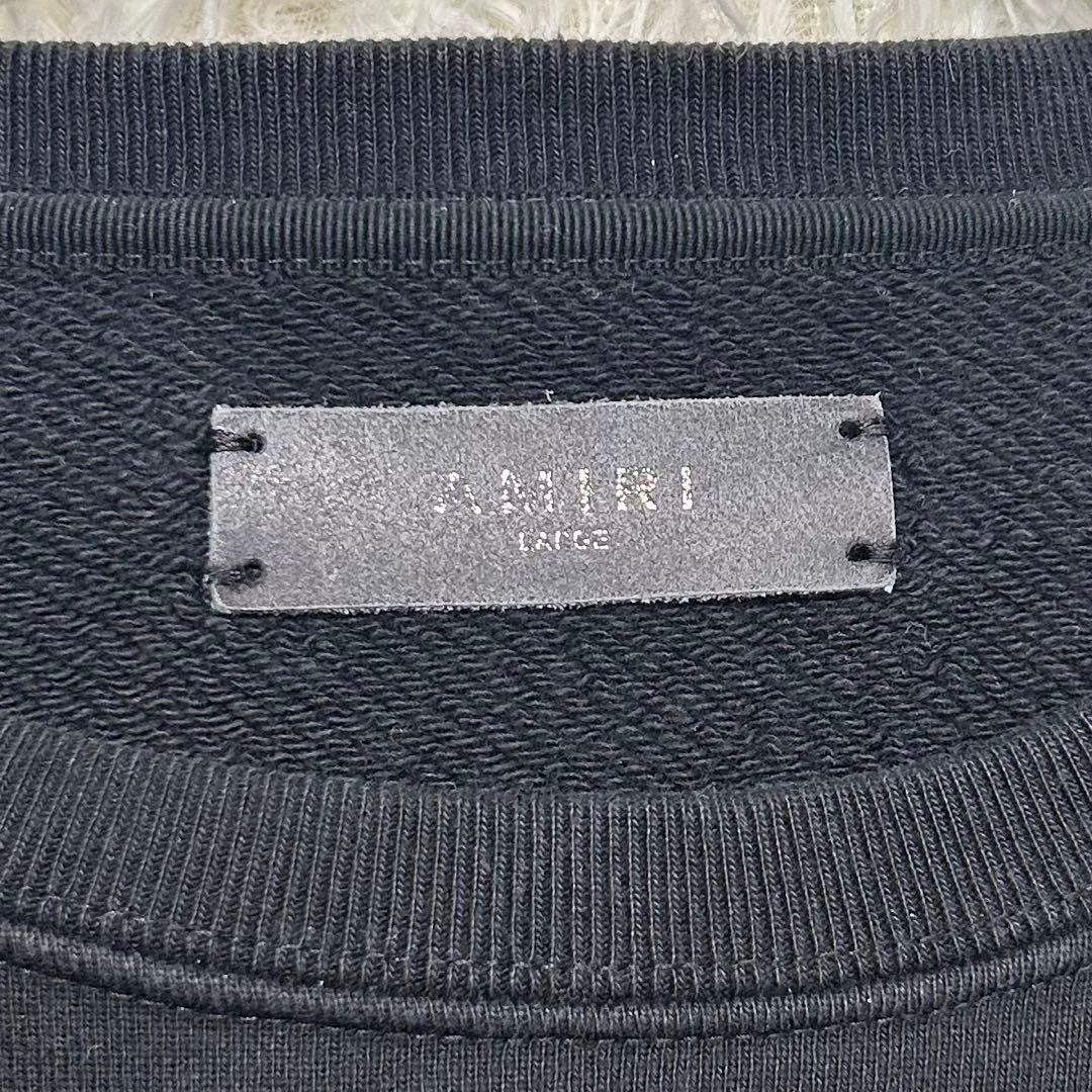 【人気】AMIRI MA LOGO CREWNECK スウェット トレーナー 黒