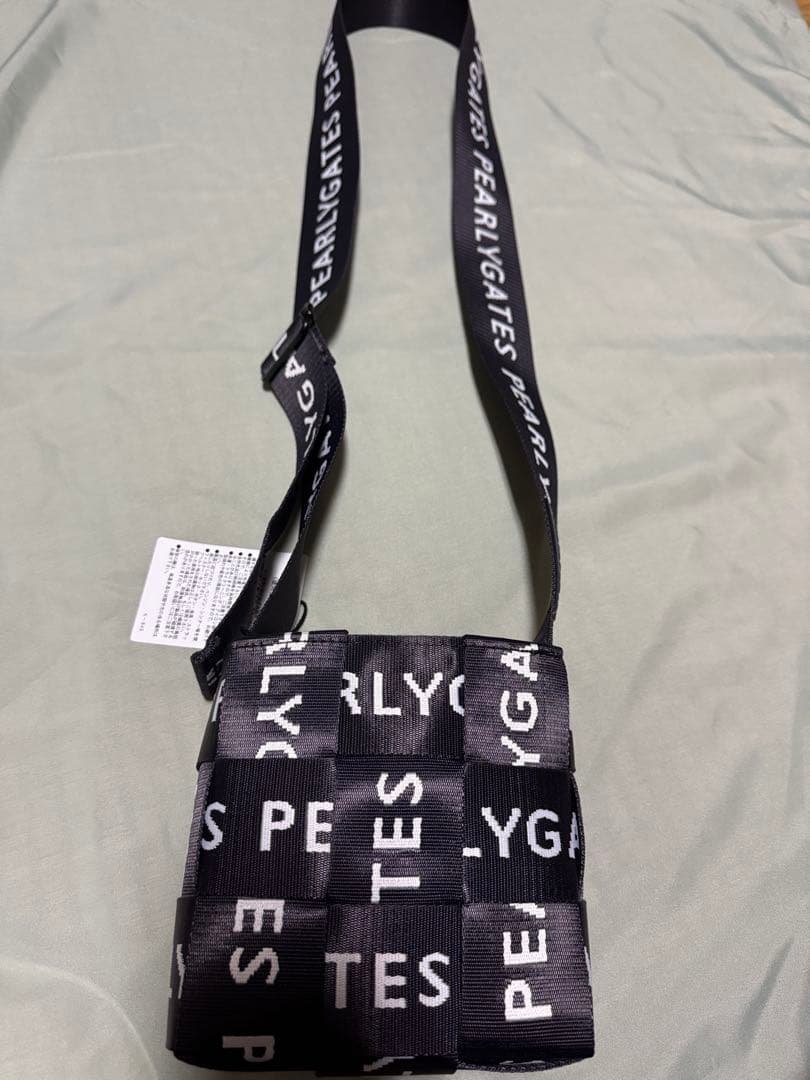 パーリーゲイツ☆ロゴ入りバッグ未使用☆ショルダーカートポーチ☆ネイビー