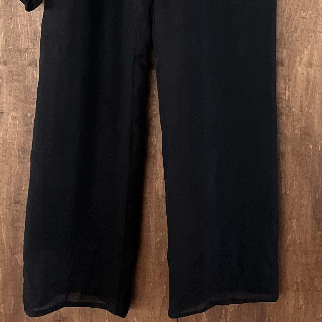 ヨージヤマモト　デザインボトムス　腰リボン　ウールパンツ　シルク　サイズ2