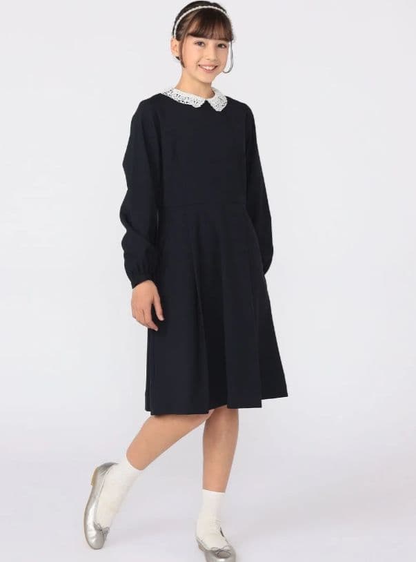 SHIPS ネイビー ワンピース 150 フォーマル 卒業式 女の子