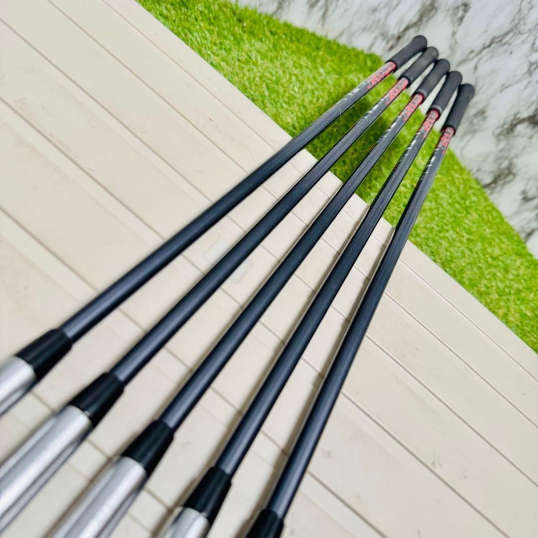 【良品】初心者推奨 ピン G410 黒ドット メンズアイアンセット 5本 R