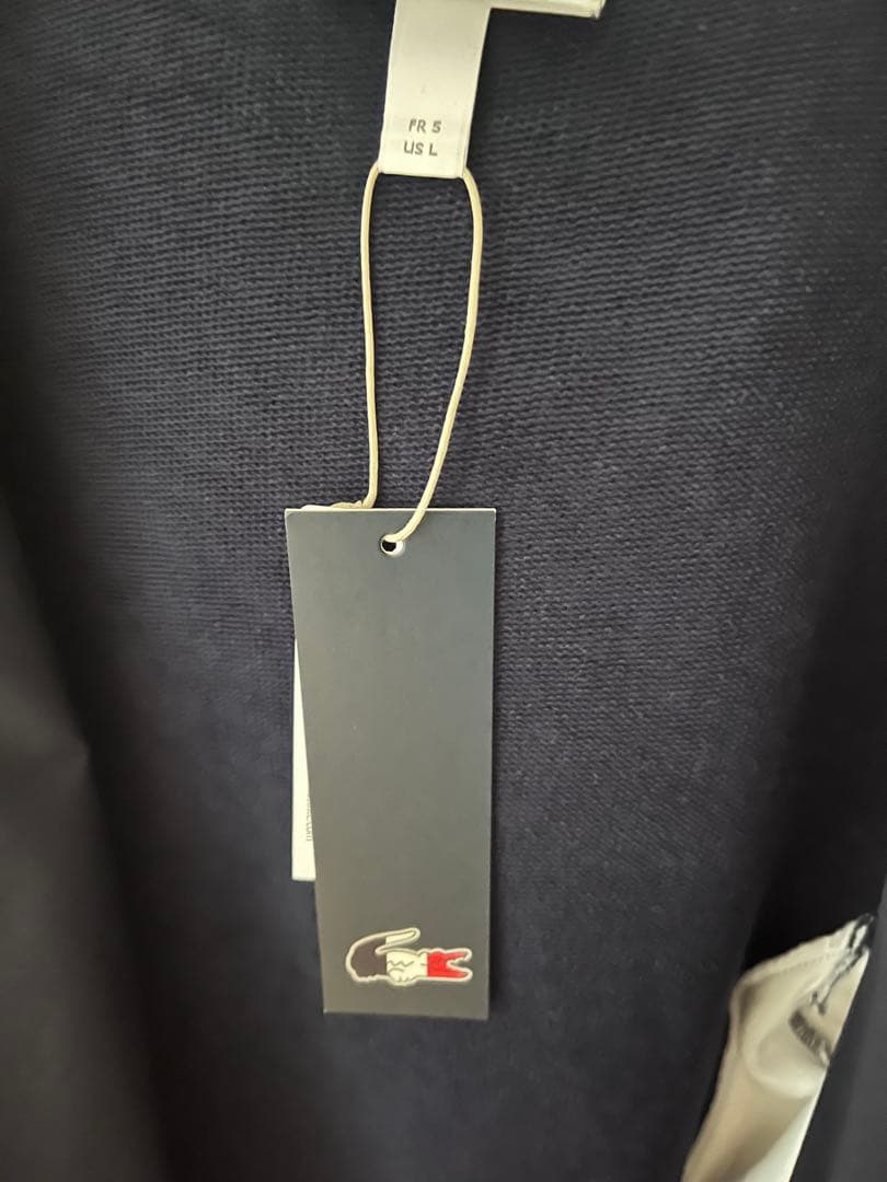 【未使用タグ付き】ラコステ　LACOSTEフード付きジャケット ネイビー