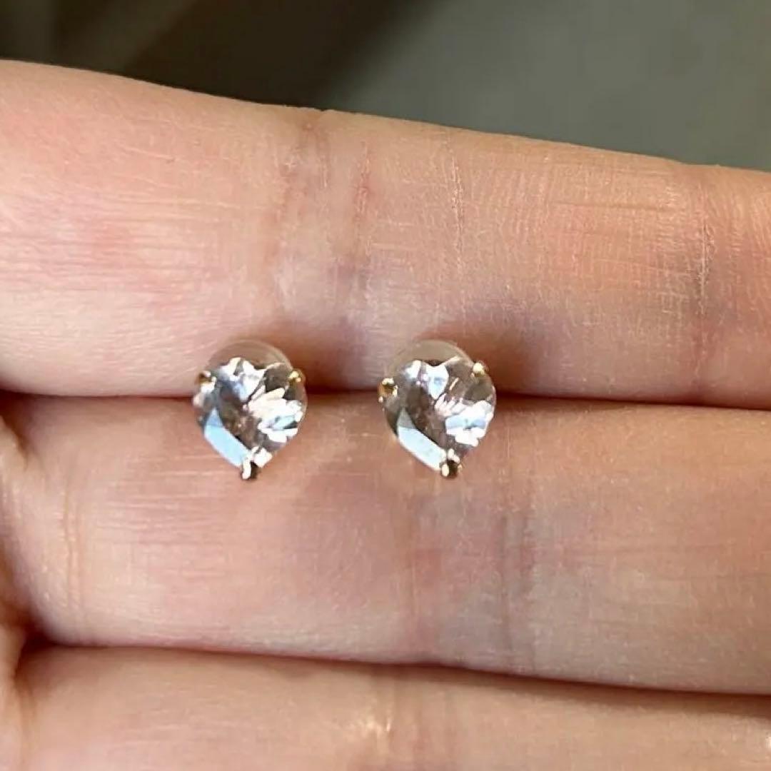 miiiii様　k18PG モルガナイト 1.0ct ピアス