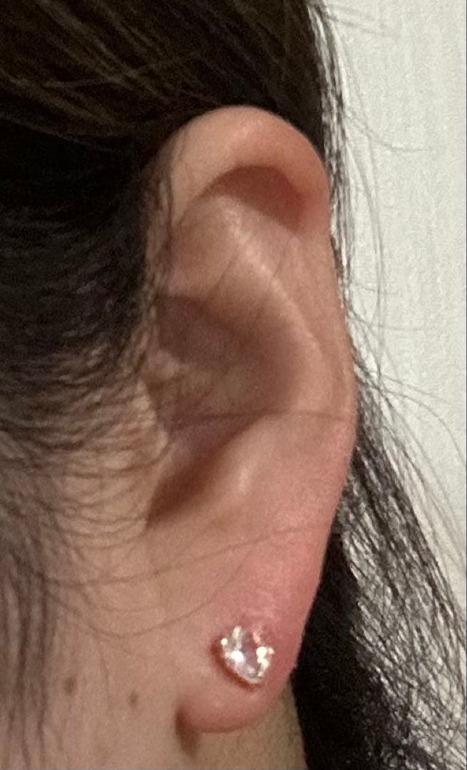 miiiii様　k18PG モルガナイト 1.0ct ピアス