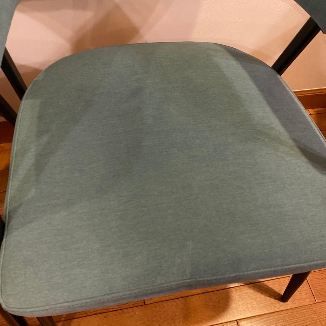 G*様 ニトリ イジー2 BL ブルー 肘付きダイニングチェア 2脚セット