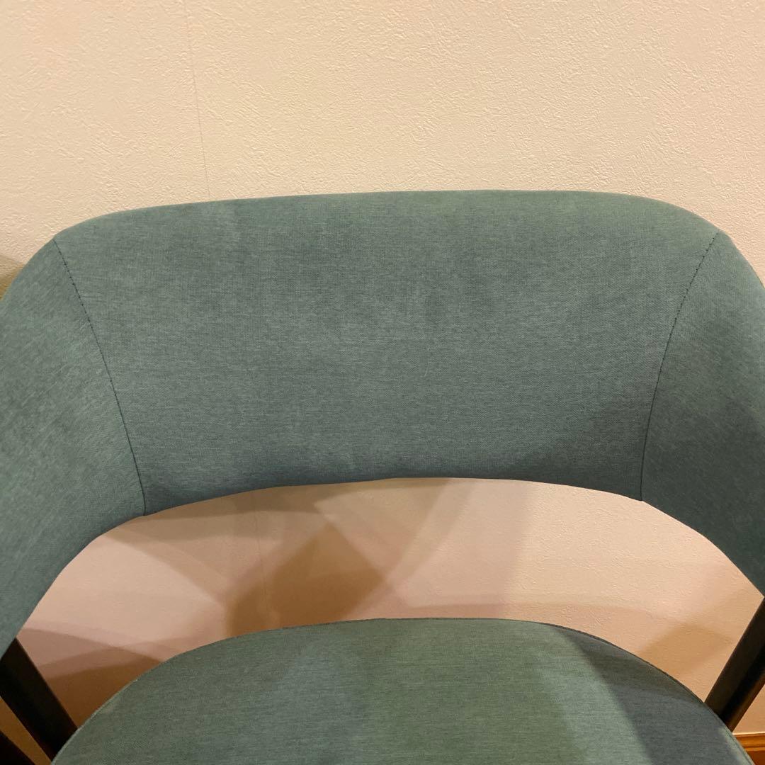 G*様 ニトリ イジー2 BL ブルー 肘付きダイニングチェア 2脚セット