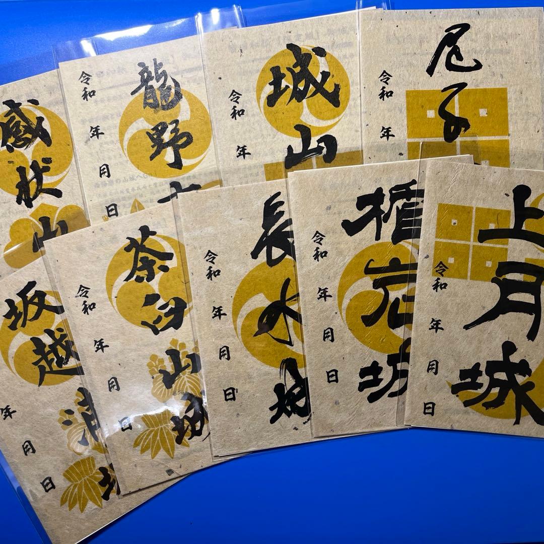 兵庫県　西播磨山城9 御城印【皆田和紙特別限定版】コンプリートセット