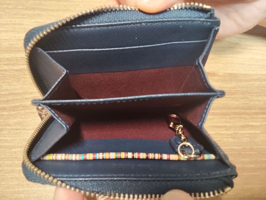 Paul Smith マルチカラー ストライプ 長財布　小銭入れセット