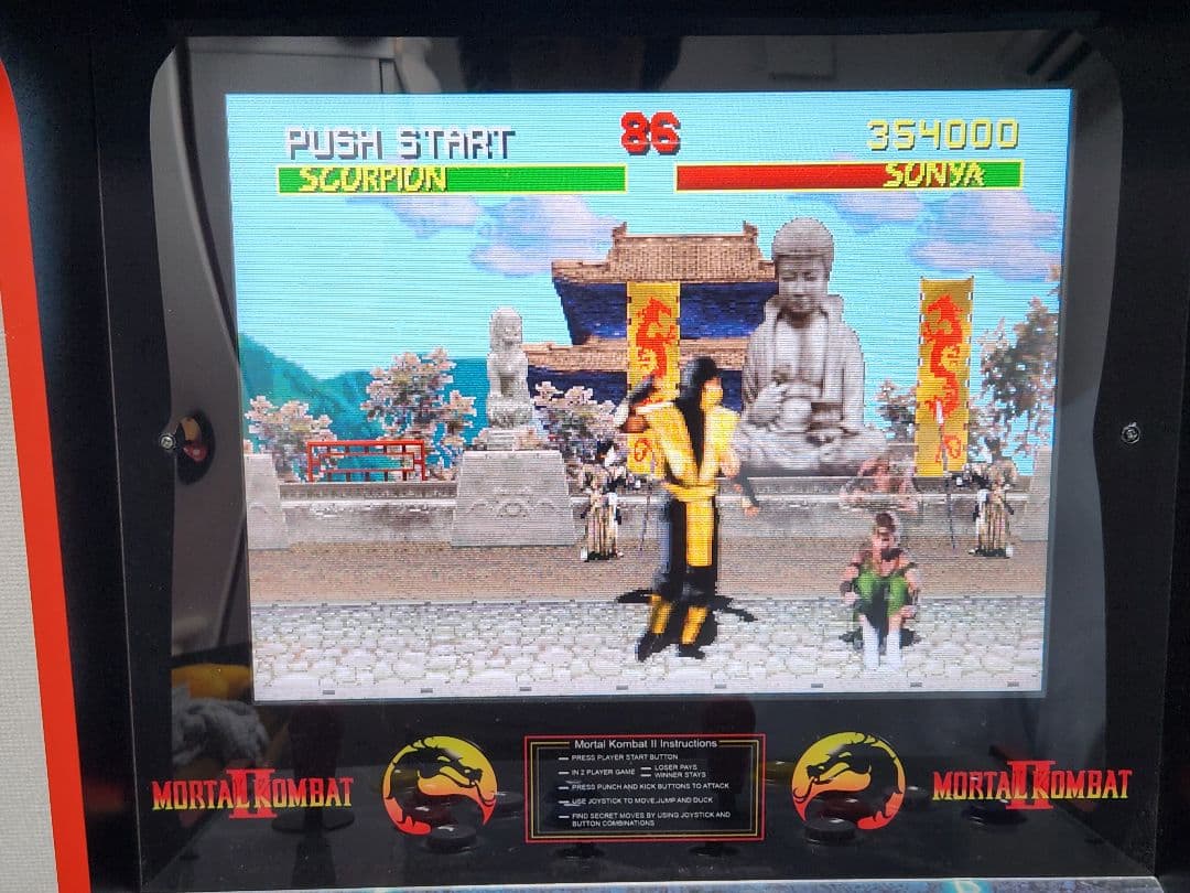 マ*リ様 アーケード1UP モータルコンバット2　本格大型ゲーム機　ゲーセン