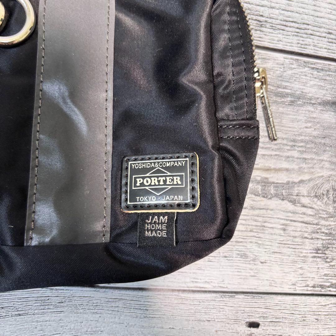 美品　PORTER × JAM  MADE コラボ ポーチ ブラック