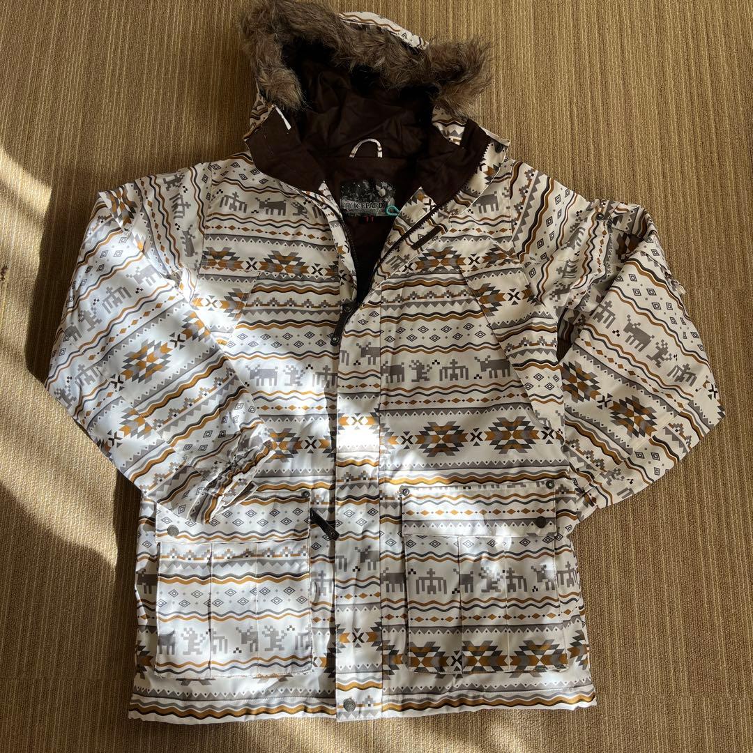 美品、iCEPARDAL 幾何学模様 フード付きジャケット サイズ11