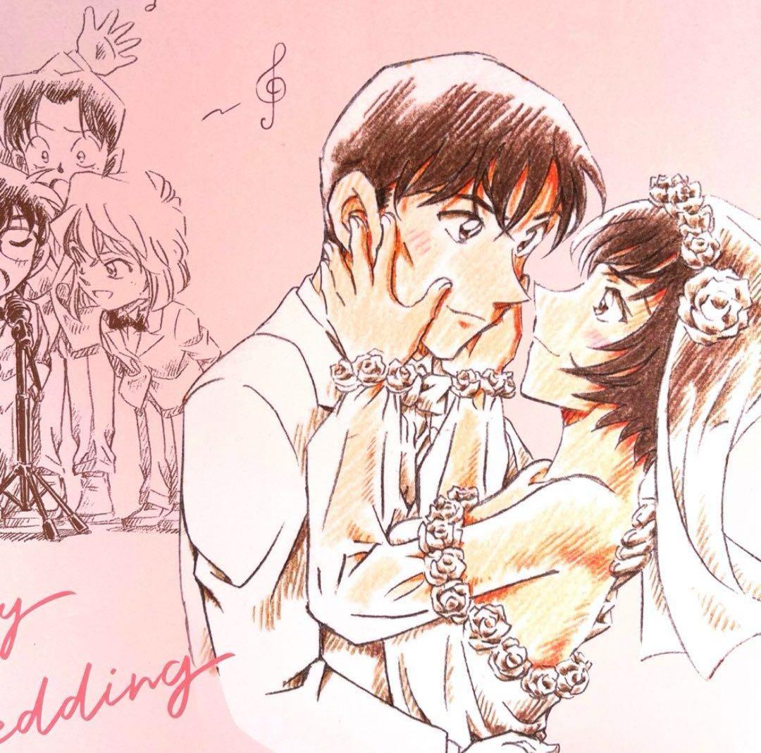 a 名探偵コナン 婚姻届 高木刑事 佐藤刑事 ウエディング 高木渉 佐藤