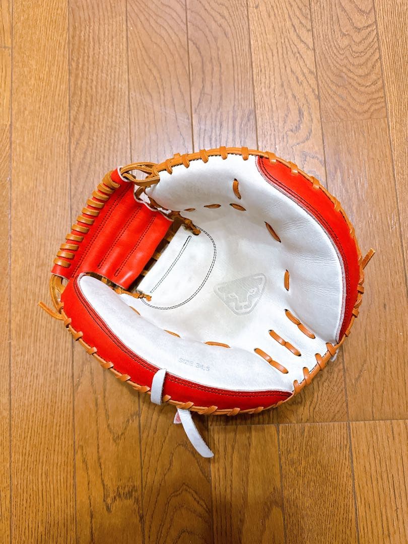 元プロ支給 硬式 キャッチャーミット 大人用プロ野球支給品硬式
