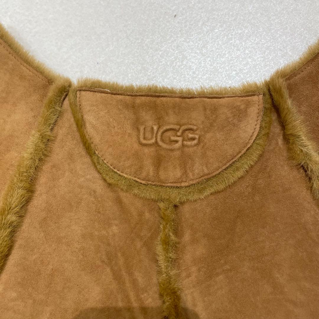 UGG ムートンレザーポンチョ