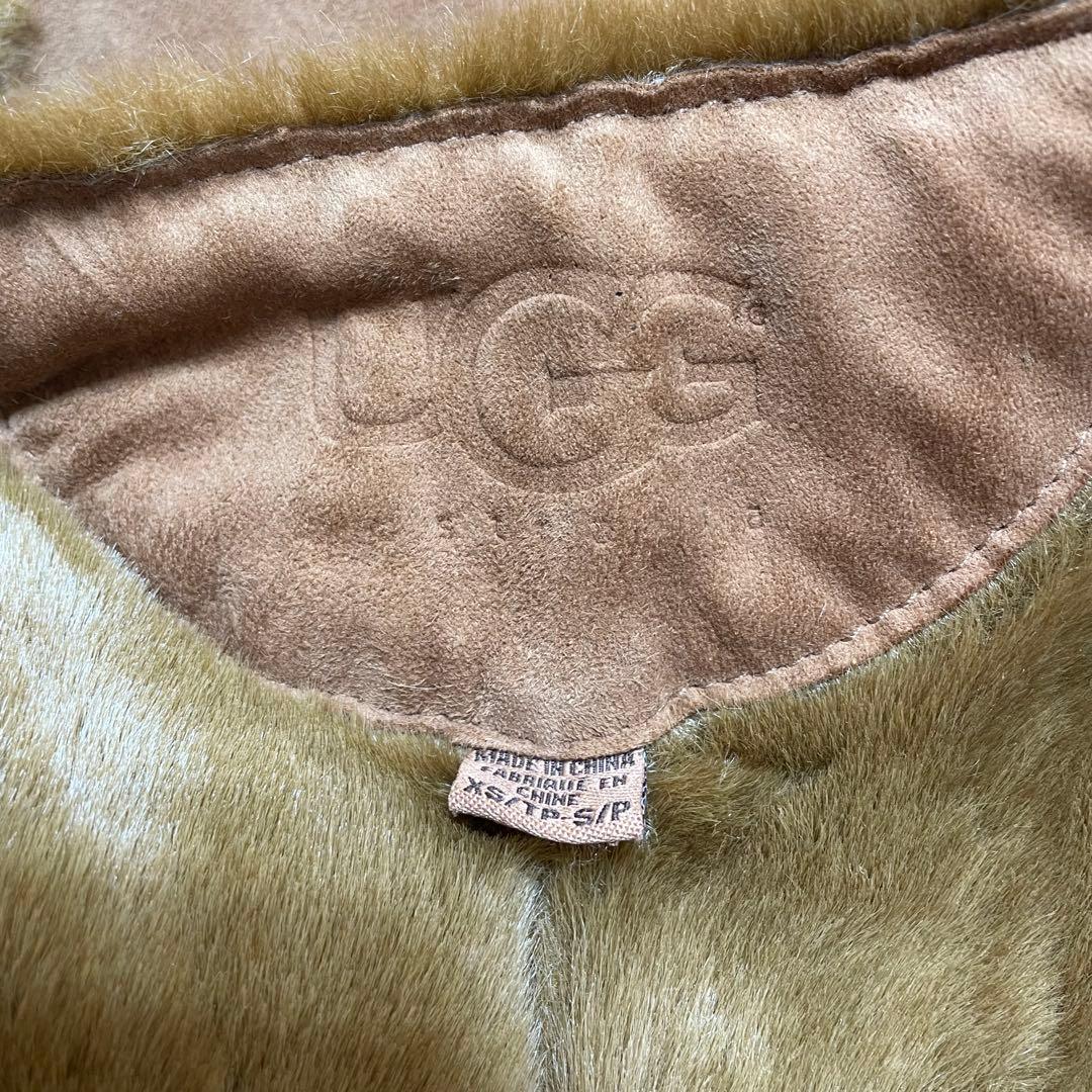 UGG ムートンレザーポンチョ