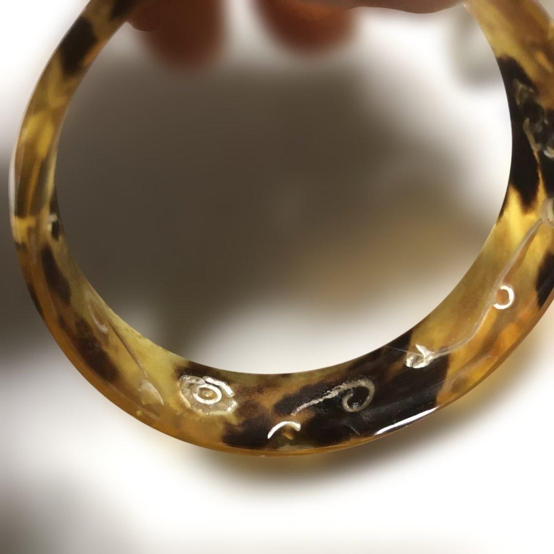 ￼鼈甲 バングル アンティーク ブレスレット べっこう