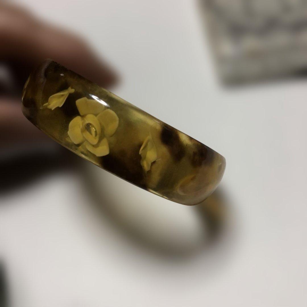 ￼鼈甲 バングル アンティーク ブレスレット べっこう