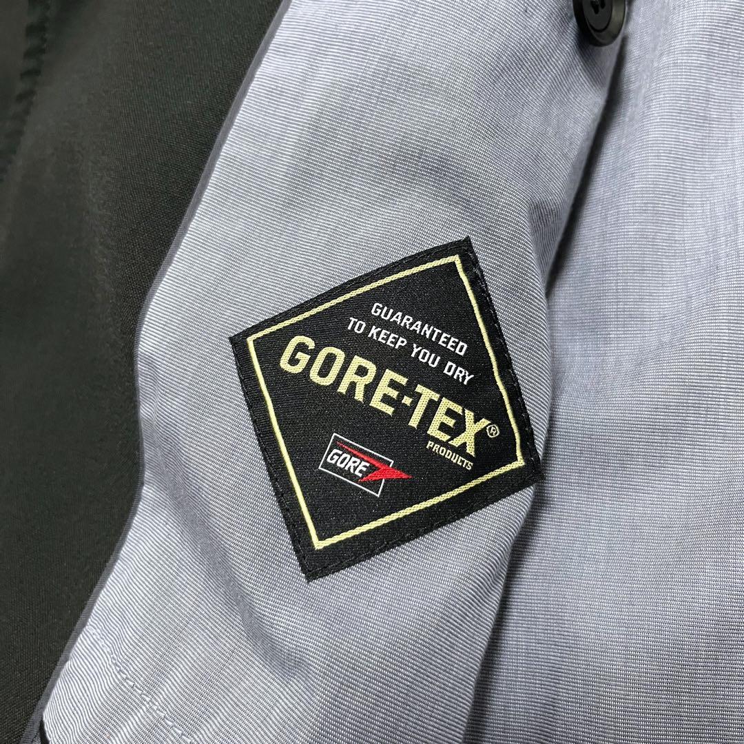 【GORE-TEX】HUGO BOSS ステンカラーコート 防水 黒 50 L